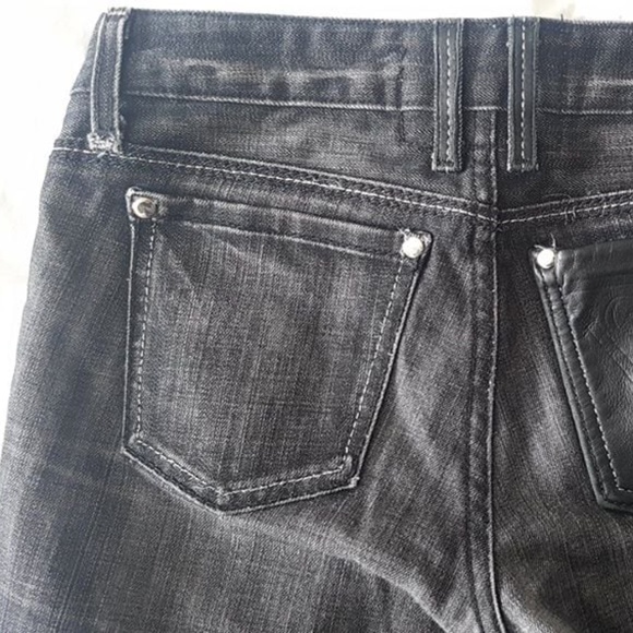 Made in USA  |  Premium GUESS Jeans, Black Denim + Leather Detailing - S… - Picture 3 of 16